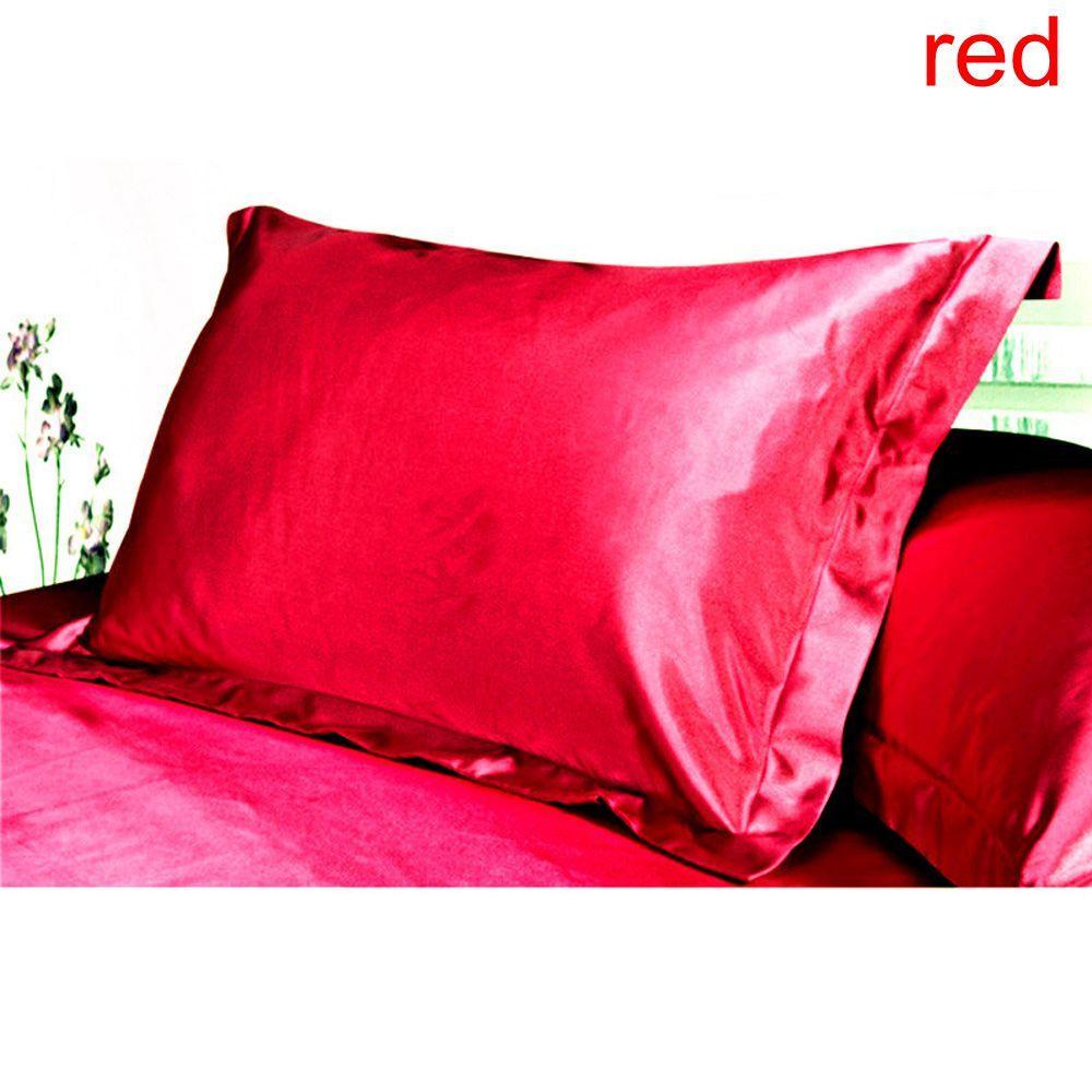 red satin pillowcase