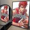 1PC Anime Slam Dunk Poster Film Vintage Japan Poster Self-adhesive Art Waterproof Paper Sticker Coffee House Bar Room Wall Decor