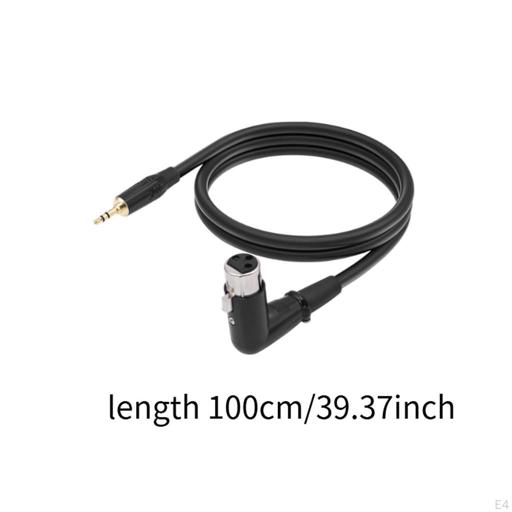 3.5mm to XLR Cable Stereo Audio Adapter Flexible for Mixers Home Studio Meetings Speakers Live