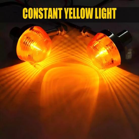 2Pcs Turn Light Signal Indicator Amber Lamp For Honda XL100 C70 CT70 CT90 CB350