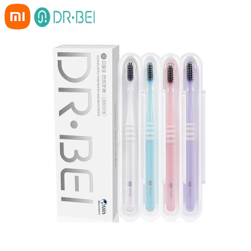 

Зубная щетка Xiaomi Dr. Bei, мини-удобная, мягкая, для ухода за зубами, никелированная, посеребренная, для волос, микрофибра, эффективная защита десен