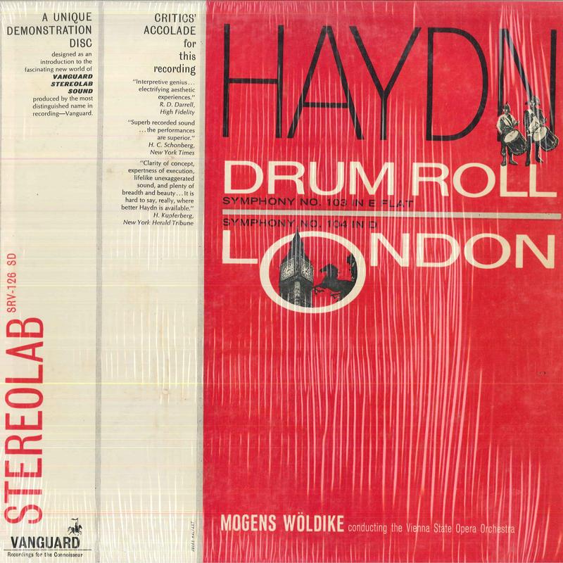 

LP Record HAYDN MOGENS WOLDIKE VIENNA STATE Drum Roll Symphony No. 103 In E Fla SRV126SD VANGUARD US Classical Used