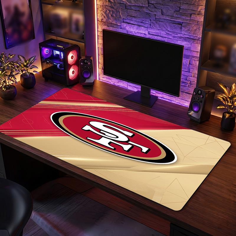 San Francisco 49ers Muster Mauspade Anti?Rutschfeste Gummi-Schreibtischunterlage Für Gaming Arbeiten Desktop-Dekoration