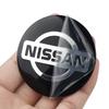 CNENFU1 4Pcs/Set Car Styling Aluminum Metal Wheel Center Hub Caps Badge Sticker For Nissan X-trail RogueQashqai Sport RogueAltima Versa