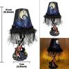 Halloween Table Lamp Desktop Decoration Light Up LED Moonlight Table Lamp Figure Tassel Resin Model