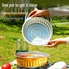 Disposable Aluminum Foil Hot Pot with Lid and Handle