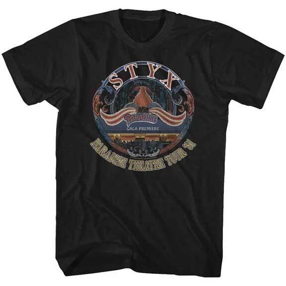 Styx Paradise Theatre Tour 81 Gala Premiere Men s T Shirt Rock Music Merch 4XL