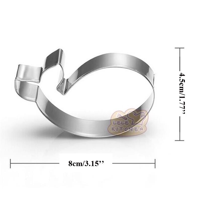 1pcs Cookware Patisserie Ocean Fish Dolphin Crab Cookie Cutter Metal Biscuit Mould Fondant Cake Decor Tools Pastry Dinning Bar