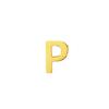 Stainless Steel Non-Fading English Letter Pendant Charms for DIY Jewelry, 26 Letters Available