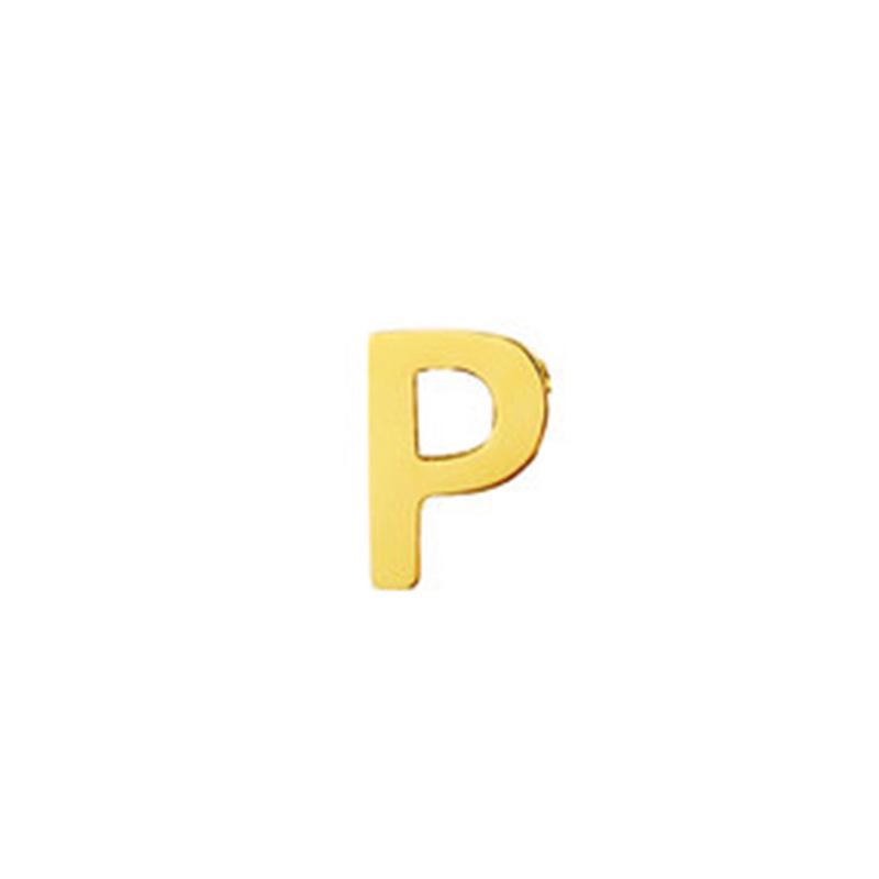 Stainless Steel Non-Fading English Letter Pendant Charms for DIY Jewelry, 26 Letters Available