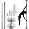 Professional Dancing Pole, Spinning Static Dancing Pole Kit, Portable Removable Pole, 45mm Heavy-Duty Stainless Steel Pole, Height Adjustable Fitness