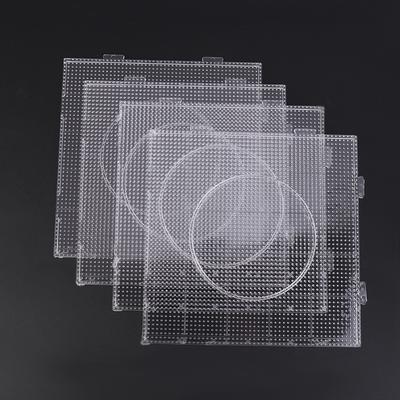 4Pcs 2.6MM Beads Pegboards Board For Perler Tool Fuse Beads Square Jigsaw Puzzle Template Children Educational Toys DIY