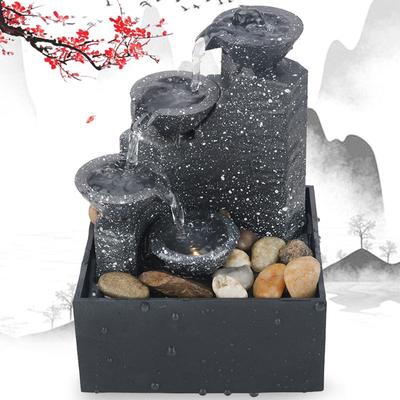Fontaine Cascade Scène Tabletop Feng Shui Méditation Cascade