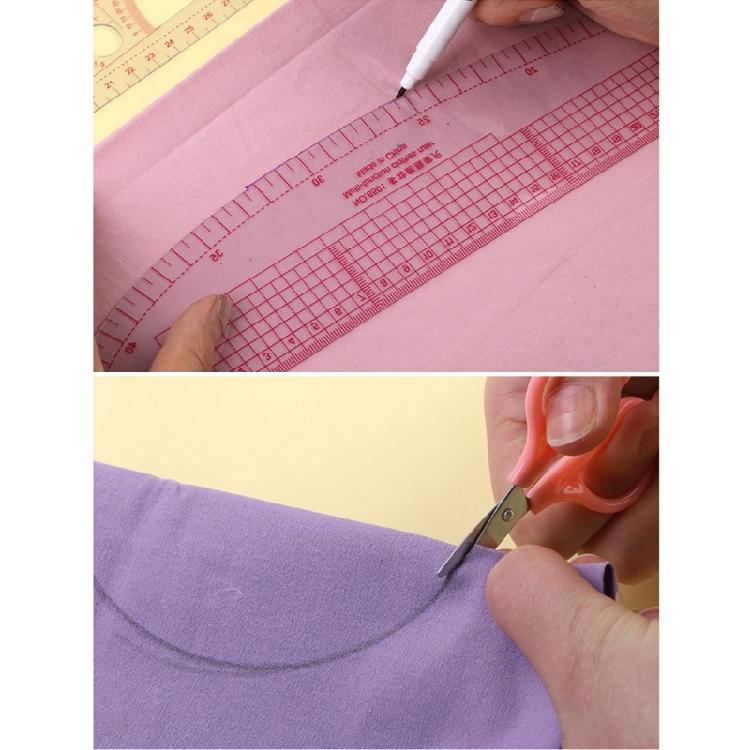 DIY Handwerk Nähwerkzeug für Anfänger Kleidermachen Zeichenschablonenwerkzeug Französisches Kurvenlineal Multifunktions-Patchworklineal