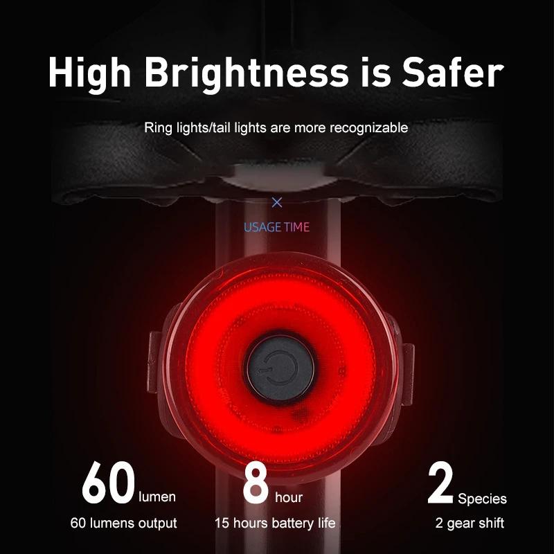 LED Bicycle Light MTB Road Bike Night Riding Warning Light Bike Seatpost Taillight Bicycle Rear Lamp Lantern Cycling Accessories