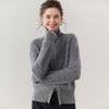 Fanzhen Women's Thick Cashmere Lapel Cardigan
