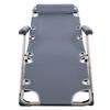 Multifunctional Folding Recliner Beach Chair Lounger Bed for Outdoor Garden CampingGray