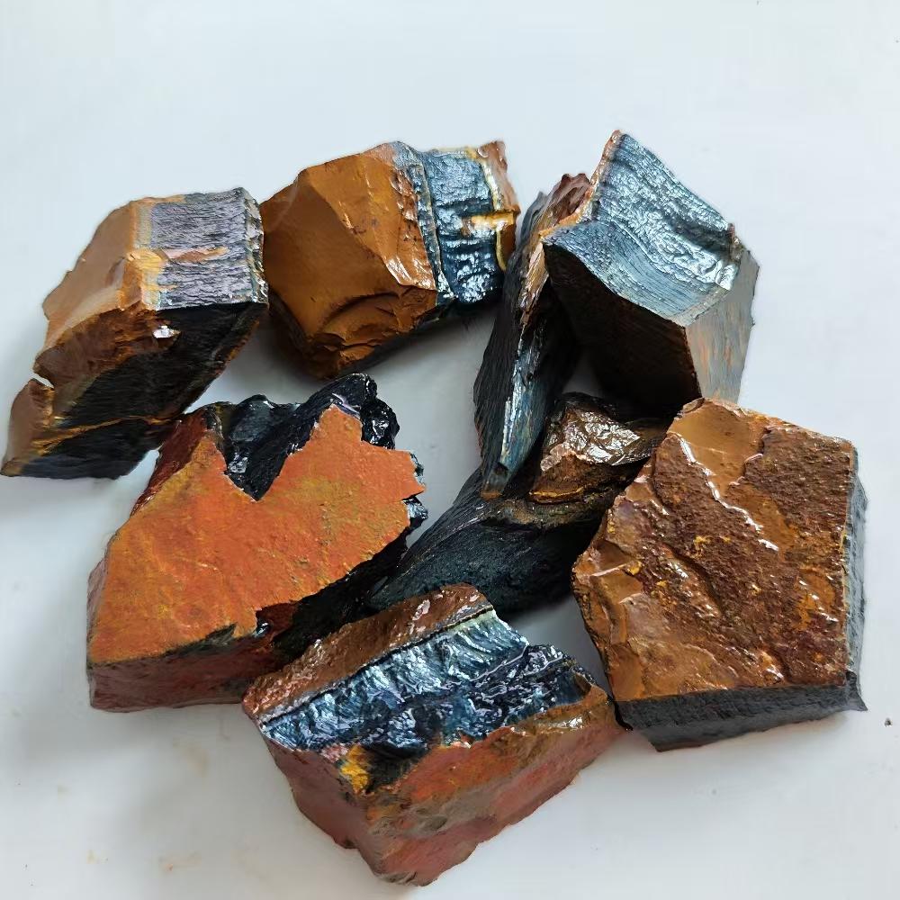 Naturalny Tygrysie Oko Surowy Kamień Surowy Kryształ Kwarcowy Reiki Uzdrawiająca Skała Mineralna Próbka Aromatycznej Dyfuzji Mineralnej Próbki