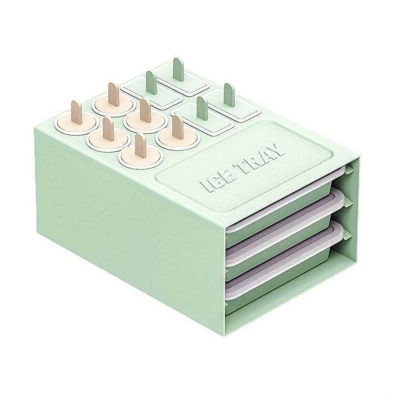 

1 набор многофункциональных силиконовых форм для мороженого, 3*18 ячеек для кубиков льда и мороженого, подходит для семейных посиделок, кемпинга на открытом воздухе и ежедневного домашнего использования 1 Set