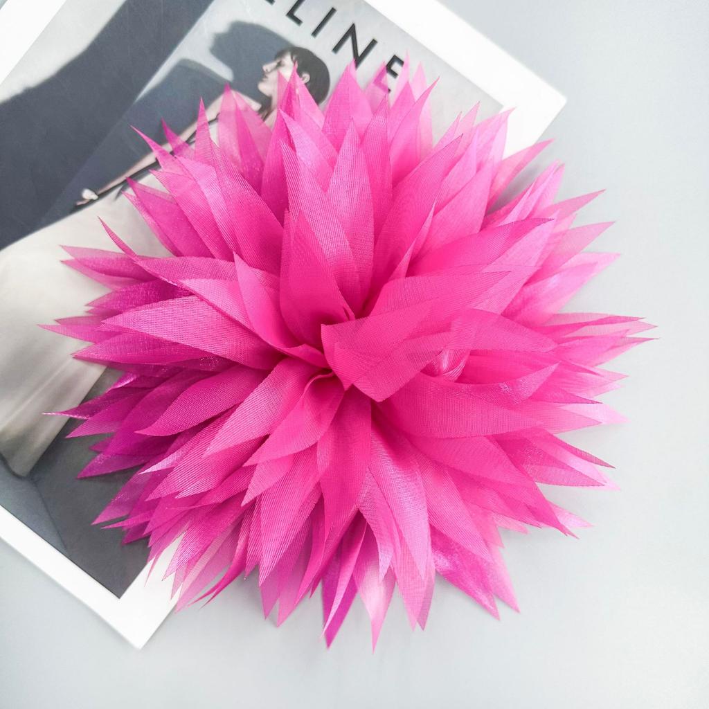 Exquisite Mesh Yarn Multi-Layer Three-Dimensional Flower Corsage Cloth Sticker Diy Decorative Clothing Dress Hair Accessories Headgear Accessories