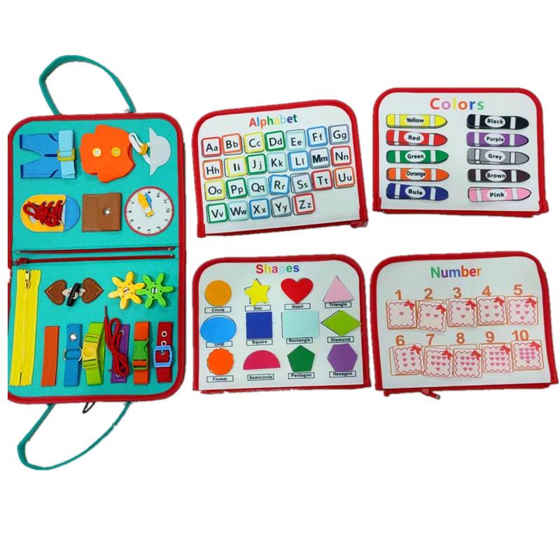 Dressing Early Education Board Children's Learning Felt Busy Board Multifunctional Children's Fun Learning Board Happy Toys