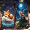 Soft TPU For Realme 11 10 9 Pro Plus GT2 GT3 GT5 C21 C25 C35 C53 C55 C67 Pro 5G Shockproof Phone Case Cute Animal Fox Fundas Bag