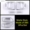 Car Inner Door Handle Bowl Panel Frame Decoration Cover Trim Carbon Fiber Style Accessories For Toyota Sienna XL40  - 2025
