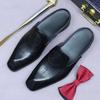 Men's Handmade Retro British Leather Half-Slippers