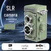 Retro Dual-Lens Travel Camera - Manual Crank, Student-Friendly, Portable Film & Digital Model