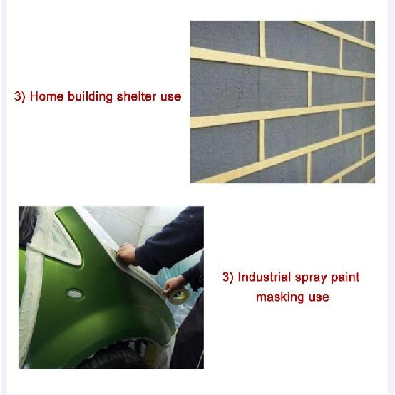 50M Writable High Viscosity Textured Paper 1cm 2cm 3cm 4cm 5cm 10cm Width Yellow Tear Off Tape Spray Paint Masking Art StickersPinstriping Tape 3