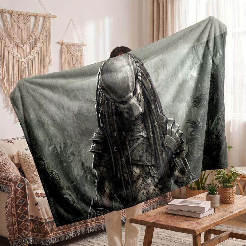 Warm Flannel BlanketPredator Soft Cozy Throw Blanket for Bedroom Couch