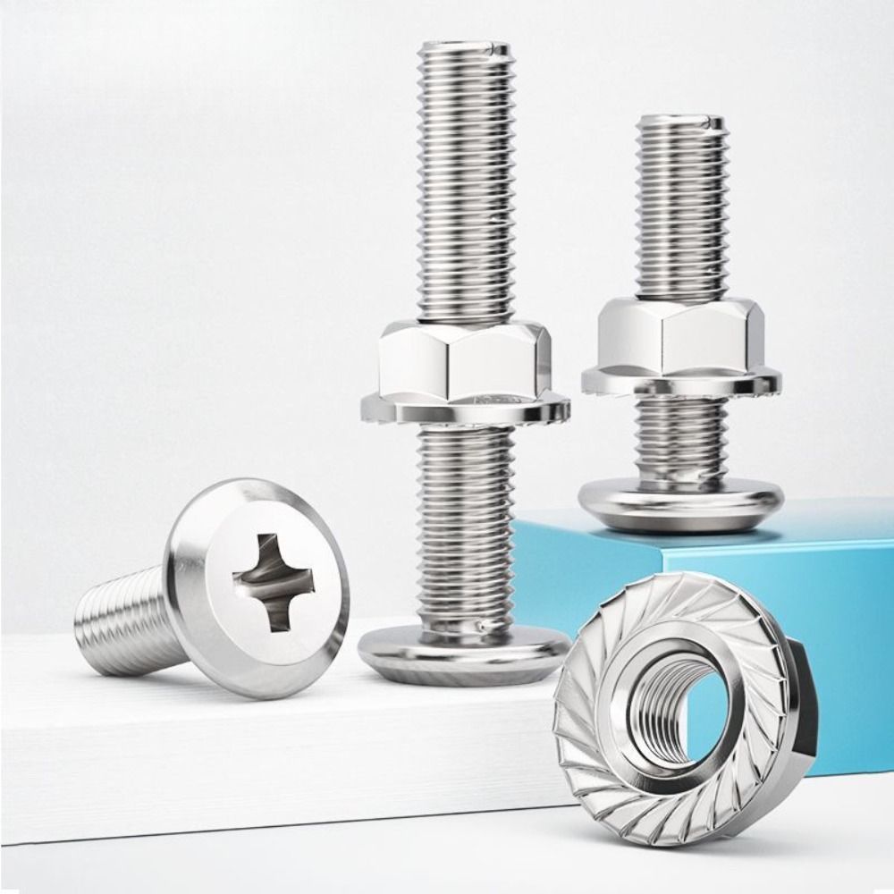 Lock Washers Hex Head Screws M6 M8 Bolts and Nut Set High Strength Allen Head Bolt  DIY Projects