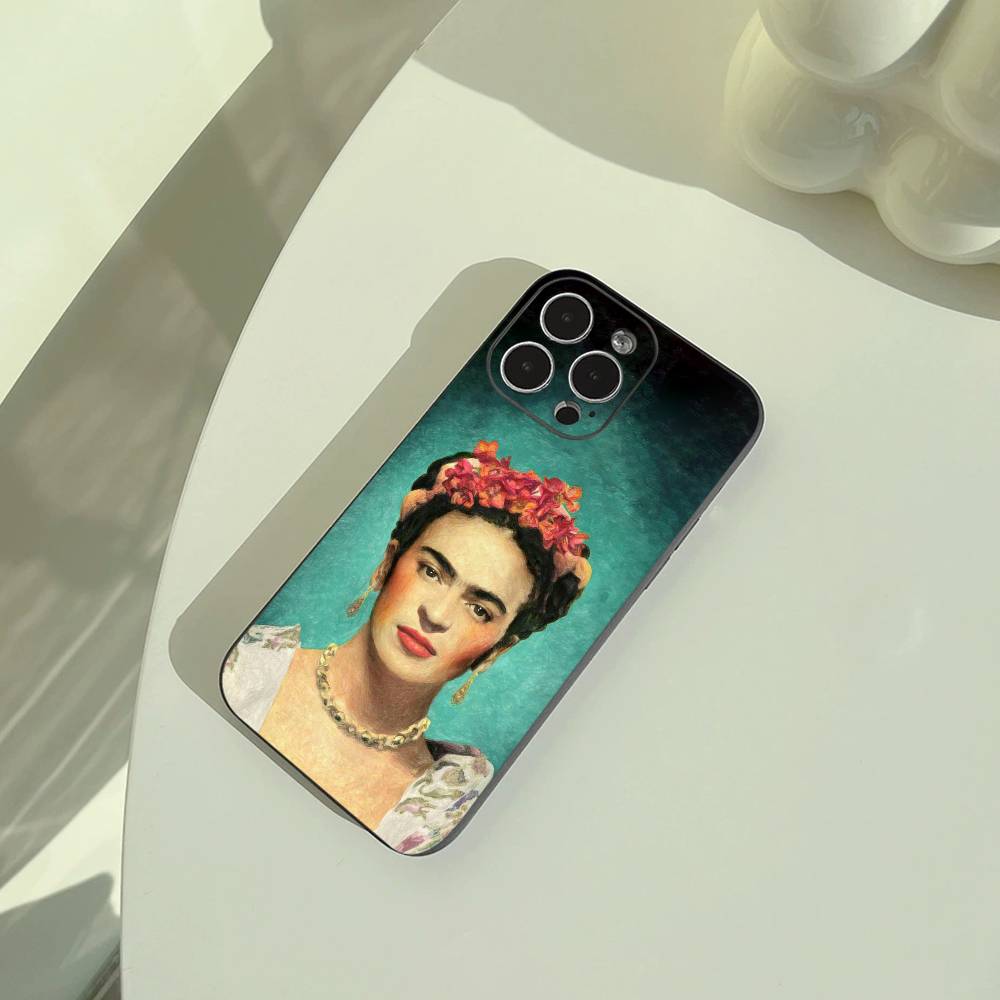 Θήκη Κινητού A-Artist F-Frida K-Kahlos Για iPhone 17,16,15,14,13,12,11 Pro Max,16/15/14Plus,XS Μαλακό Μαύρο Κάλυμμα