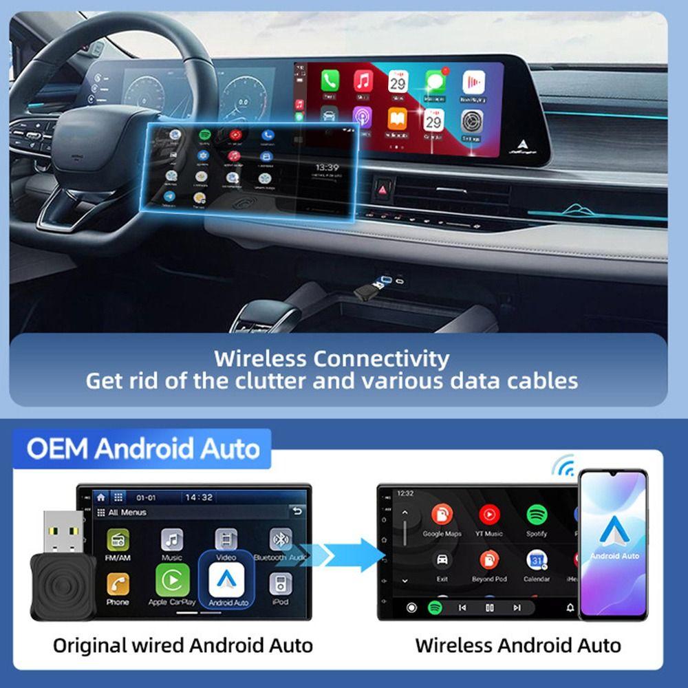 Mini Ultra Wireless CarPlay Adapter 2in1 Wired To Wireless Converter CarPlay Video Adapter  Car