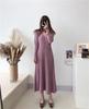 Women's V-Neck A-Line Sweater Dress: Elegant Slimming Knit for Autumn/Winter 2026