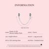 WOSTU 925 Sterling Silver Flower of Life Silicone Safety Chain Fit Original Bracelet DIY Necklace Jewelry Making Gift