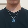 Simple Round 12 Zodiac Sign Necklaces for Men Women Classic Virgo Leo Libra Scorpio Sagittarius Pendant Necklace Birthday Gift