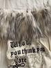 American Vintage Print Pelz Genäht Tops Frauen 2000er Jahre Y2k One Shoulder T-Shirt Dünn Süße Babes High Street Casual Base Layer Kleidung
