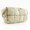 BOTTEGAVENETA Padded Tech Cassette Shoulder Bag Maxi Intrecciato Khaki Nylon Unisex Used