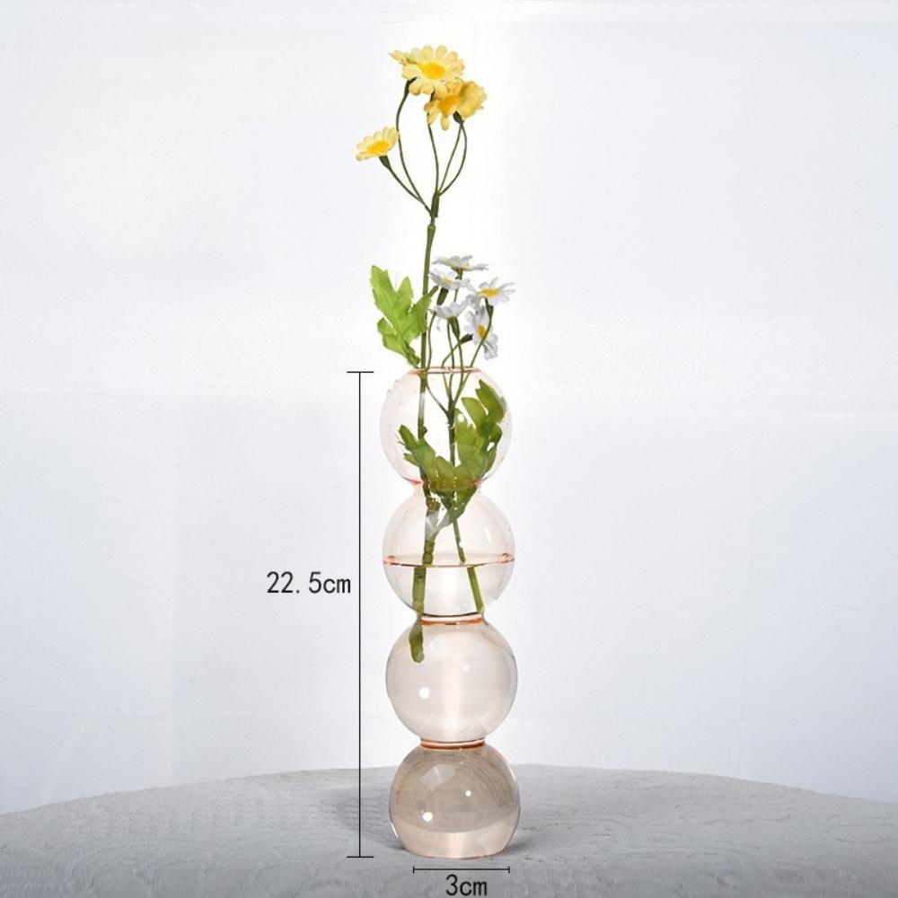Modern Simple Creative Glass Vase Homestay Flower Utensils Decoration Bubble Vase Flower Arrangement Hydroponic Ball Glass