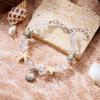 Bracciale Boemo con Perline Imitazione Conchiglia per Donna Stella Marina Tartaruga Bracciale in Corda Intrecciata Fatto a Mano Amicizia Spiaggia Vacanza Gioielli