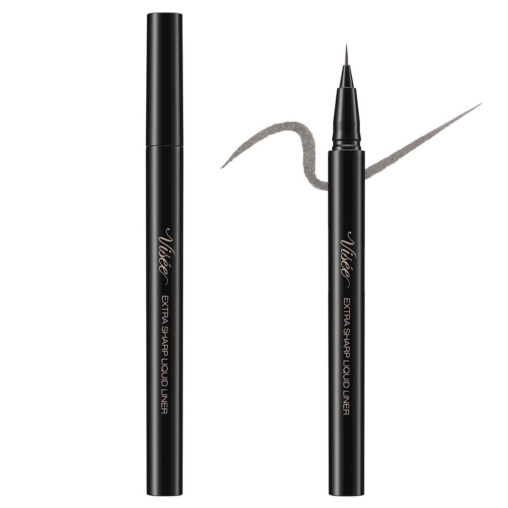 Visee Extra Sharp Liquid Eyeliner [All 4 Colors] 0.4mL - Smudge-Proof Ultra-Fine 0.01mm Liquid Eyeliner