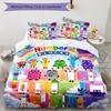 3dílná sada povlečení Numberblocks Uzavírání na zip Obsahuje 1 povlak na přikrývku a 2 povlaky na polštář, Měkké a pohodlné pro všechna roční období.