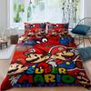 Star-patterned three-piece bedding set (Super Mario game) - includes one duvet cover and two pillowcases221