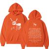 Mens Oversized Graphic Hoodie With Printed Letter Design Casual Long Sleeve Sweatshirt Streetwear