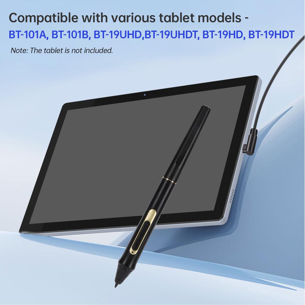 Penna Digitale BOSTO W10 8192 Livelli di Pressione Penna Stilo con 10 Punte di Ricambio Penna Sensibile alla Pressione per BT 101A, BT