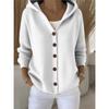 MGHR Women's Vintage Casual Solid Color Print Autumn Winter Long Sleeve Jackets & Coats