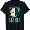 Maria Split Face Outline Portrait T-Shirt