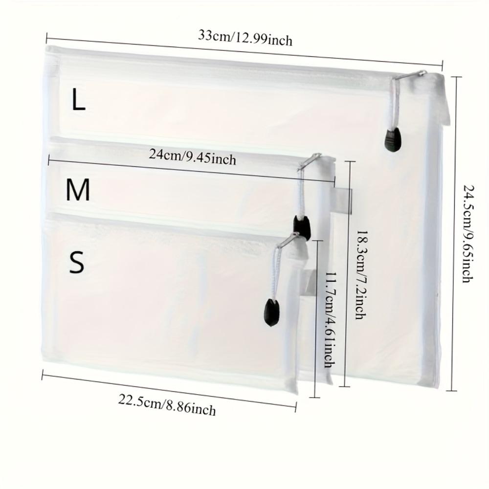 3pcs Large Capacity Mesh Organizer - Toy Puzzle Storage Bag Divine Bag, Desktop Paper Organizer, Durable Storage Solution