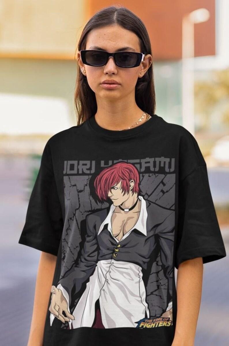 KOF2002 Kof 2k2 Выбор персонажа Премиум Унисекс Футболка Горячий Товар Винтажный King of Fighters Иори Ягами Графическая Футболка Ретро Аркада Файтинг 4XL